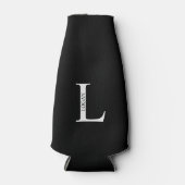 Aangepaste monogram en naam flessenkoeler flesjeskoeler (Voorkant)