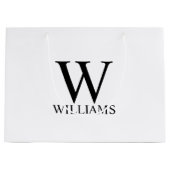 Aangepaste monogram en naam grote cadeau groot cadeauzakje (Voorkant)