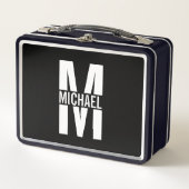 Aangepaste monogram en naam metaal doos (Voorkant)