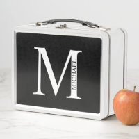 Aangepaste monogram en naam metaal doos