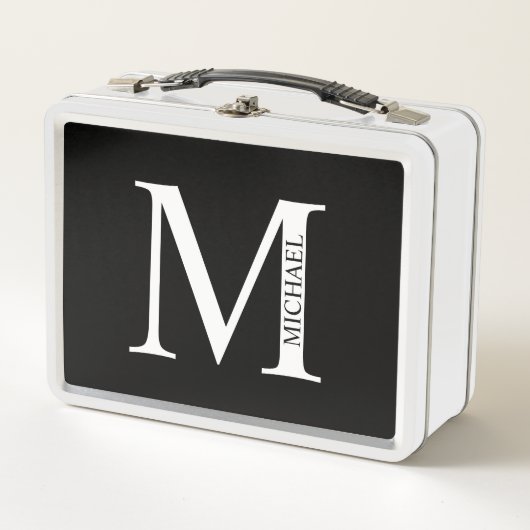 Aangepaste monogram en naam metaal doos (Voorkant)