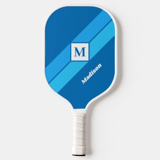 Aangepaste monogram en naam pickleball paddle (Achterkant)