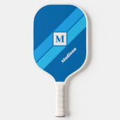 Aangepaste monogram en naam pickleball paddle (Voorkant)