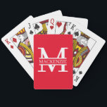 Aangepaste monogram en naam pokerkaarten<br><div class="desc">DIY Maak uw eigen gepersonaliseerde speelkaarten van Ricaso - verander de tekst - voeg uw eigen monogrammed detail en jouw naam toe aan deze kaarten. verkrijgbaar in een groot aantal kaartstijlen,  waaronder poker,  tarot en meer.</div>