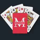 Aangepaste monogram en naam pokerkaarten<br><div class="desc">DIY Maak uw eigen gepersonaliseerde speelkaarten van Ricaso - verander de tekst - voeg uw eigen monogrammed detail en jouw naam toe aan deze kaarten. verkrijgbaar in een groot aantal kaartstijlen,  waaronder poker,  tarot en meer.</div>