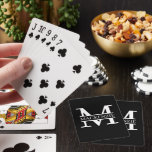 Aangepaste monogram en naam pokerkaarten<br><div class="desc">DIY Maak uw eigen gepersonaliseerde speelkaarten van Ricaso - verander de tekst - voeg uw eigen monogrammed detail en jouw naam toe aan deze kaarten. verkrijgbaar in een groot aantal kaartstijlen,  waaronder poker,  tarot en meer.</div>