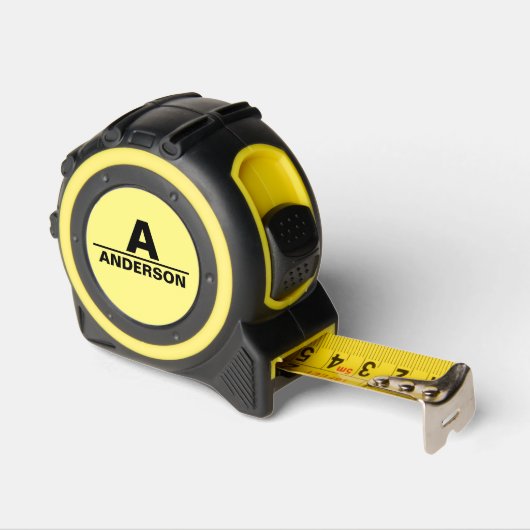 Aangepaste monogram en naam rolmaat (Hoek)