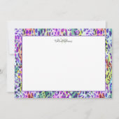 Aangepaste monogram en naam van het waterverf Leop Bedankkaart (Voorkant)