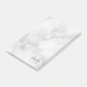 Aangepaste monogram- en naamakerij post-it® notes (Schuin)