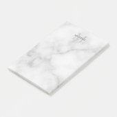 Aangepaste monogram- en naamakerij post-it® notes (Schuin)