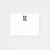 Aangepaste monogram en naamnotities post-it® notes (Voorkant)
