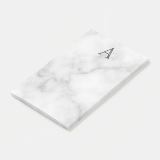 Aangepaste monogram en naamnotities post-it® notes (Schuin)