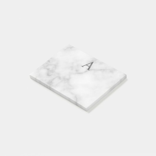 Aangepaste monogram en naamnotities post-it® notes (Schuin)