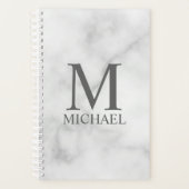 Aangepaste monogram en naamplaatje planner (Voorkant)