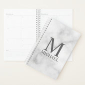 Aangepaste monogram en naamplaatje planner (Display)