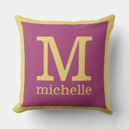 Aangepaste monogram- en naamskussens kussen