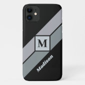 Aangepaste monogram- en naamtelefoongevallen Case-Mate iPhone case (Achterkant)