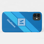 Aangepaste monogram- en naamtelefoongevallen Case-Mate iPhone case (Achterkant (horizontaal))