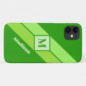 Aangepaste monogram- en naamtelefoongevallen Case-Mate iPhone case (Achterkant (horizontaal))