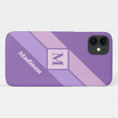 Aangepaste monogram- en naamtelefoongevallen Case-Mate iPhone case (Achterkant (horizontaal))