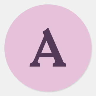 Aangepaste monogram envelop ronde sticker