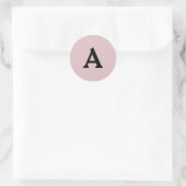 Aangepaste monogram envelop ronde sticker (Tas)