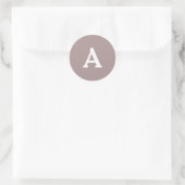 Aangepaste monogram envelop ronde sticker (Tas)