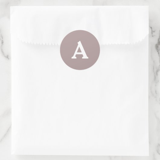 Aangepaste monogram envelop ronde sticker (Tas)