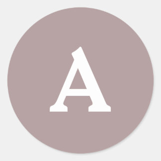 Aangepaste monogram envelop ronde sticker