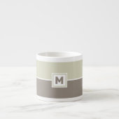 Aangepaste monogram Espresso Cup Espresso Kop (Voorkant)