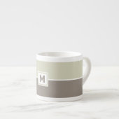 Aangepaste monogram Espresso Cup Kop (Voorkant rechts)