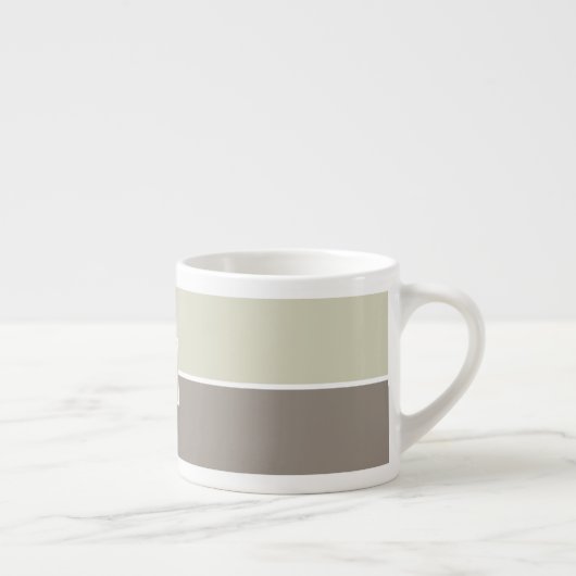Aangepaste monogram Espresso Cup Kop (Rechts)