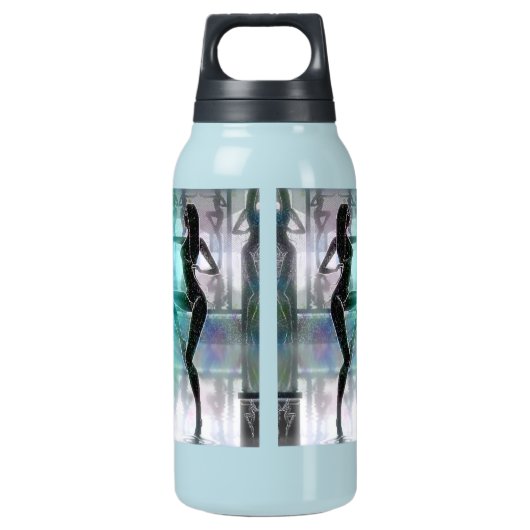 Aangepaste monogram Fantasy Gem Thermal Bottle Geïsoleerde Waterfles (Achterkant)