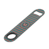 Aangepaste monogram flesopening strips Patroon Aan Speed Flessenopener (Achterkant Gekanteld)