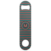 Aangepaste monogram flesopening strips Patroon Aan Speed Flessenopener (Voorkant)