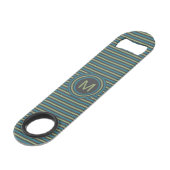 Aangepaste monogram flesopening strips Patroon Aan Speed Flessenopener (Voorkant Gekanteld)