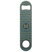 Aangepaste monogram flesopening strips Patroon Aan Speed Flessenopener (Achterkant)