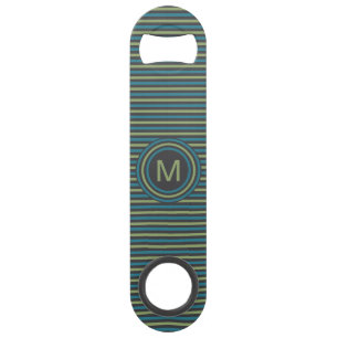 Aangepaste monogram flesopening strips Patroon Aan Speed Flessenopener
