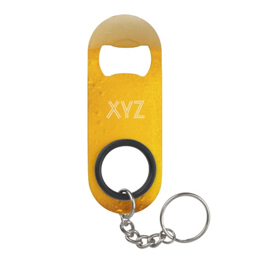 Aangepaste monogram flessenopening BEER Mini Flessenopener (Achterkant)