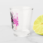 Aangepaste monogram flessensuiker schedel shot glas (Rechts)