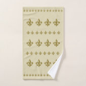Aangepaste Monogram Fleur de Lis badhanddoek set Bad Handdoek (Handdoek)