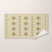 Aangepaste Monogram Fleur de Lis badhanddoek set Bad Handdoek (Handdoek)