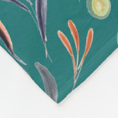 Aangepaste MONOGRAM Floral Fleece Deken (Hoek)