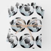 Aangepaste monogram football Voetbal Inpakpapier Vel (In situ)