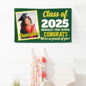 Aangepaste Monogram & Foto Afstuderen Banner (Insitu)