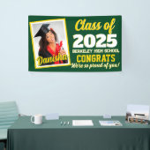 Aangepaste Monogram & Foto Afstuderen Banner (Beurs)