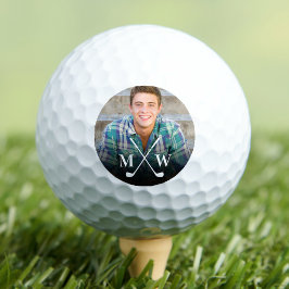 Aangepaste Monogram Foto Golfballen