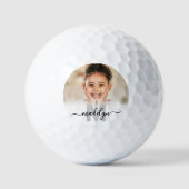 Aangepaste Monogram foto Golfballen (Voorkant)