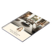 Aangepaste Monogram Foto Interieur Ontwerp Profess Notitieboek (Linkerzijde)