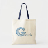 Aangepaste monogram G Naam canvas tas (Voorkant)